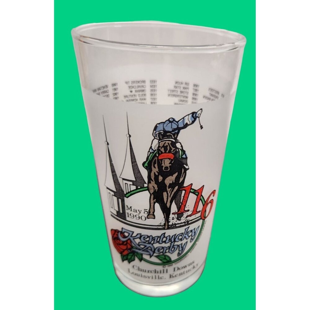 1990 Kentucky Derby‎ 116th Annual Collectible Glass